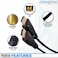 Cables Direct Online 30FT HDMI 20 60Hz Cable HighSpeed 4K HDR 18Gbps Ethernet Audio Return Channel GoldPlated UHD ARC Universal Compatible with HDTV Projector Gaming Console Laptop Home Theater