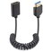 Duttek 8K Coiled HDMI Extension Cable Extreme Thin HDMI Male to Female Coiled Cable 48Gbps Ultra High Short HDMI Cable 8K60Hz Resolution Backward Compatible for 4K Ultra HD 1080p 4FT12M