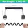 Duttek 8K Coiled HDMI Extension Cable Extreme Thin HDMI Male to Female Coiled Cable 48Gbps Ultra High Short HDMI Cable 8K60Hz Resolution Backward Compatible for 4K Ultra HD 1080p 4FT12M
