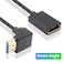Duttek 90 Degree HDMI 21 Extension Cable 30CM Down Angle 8K60Hz 48Gbps HDR eARC HDMI Male to Female Adapter Cord Slim Short HDMI Extender for Wall Mount TV PS5 Xbox Monitor Projector