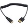 Duttek Ultra Thin 4K Mini HDMI to HDMI Cable 6 FT18 HDMI to Mini HDMI 20 Coiled Cable Support 4K Ultra HD 1080p 3Dfor Projector Monitor Camcorder