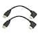jasavdio 8K HDMI 21 Cable Right Angled2Pack 8Inch Short 90 Degree HDMI Cable 21 HDMI Male to Male Right Angle 48Gpbs8K60hz 4K120hz 144Hz eARC HDR10 444 HDCP 22