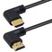 Poyiccot 90 Degree HDMI 20 Male to Male Cable 15Ft 50cm Gold Plated High Speed HDMI Male Right Angle to Male Left Angle Cable 60Hz 4K 2K MM LeftRight