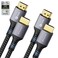 Stouchi 8K HDMI Cables 48Gbps Ultra High Speed 10K 8K60Hz 4K120Hz 144Hz HDCP 2223 SBTM Dynamic HDR eARC Compatible with Apple TV 4KRoku TVPS5Bluray Grey 6ft 2Pack