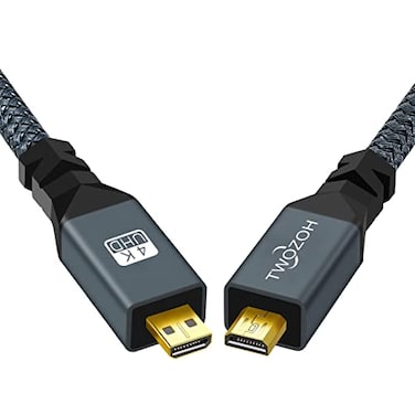 Twozoh Micro HDMI Cable Type D Male to Male Support 3D4K 1080p 30CM1Ft