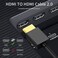 Twozoh Slim HDMI Cable 10FT 2 Pack Ultra Thin Extreme Flexible HDMI to HDMI Cord Support 4K60Hz2160P1080P