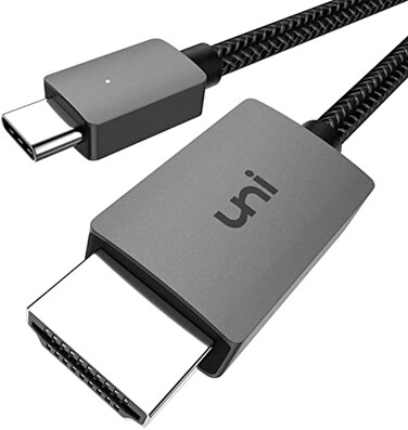 uni USB C to HDMI Cable 10FT 4K30Hz One Way USB Type C to HDMI Cable for Home Office Thunderbolt 34 Compatible with MacBook ProAir Galaxy S8S23 Surface Book 2 XPS Chromebook