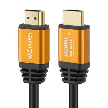 WEIMEI 6 Feet 4K HDMI Cable 20 HDMI Cord 6ft Support 4K60Hz UHD 2160P Ethernet 3D ARC with GoldPlated Connector and Bare Copper Conductorfrom 6ft to 125 ft for Choices