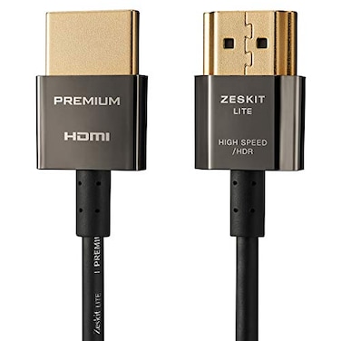 Zeskit Lite 4K Premium HDMI 20b High Speed with Ethernet 5ft Ultra Thin 18Gbps 4K60 ARC HDR HDCP 22 23 Compatible with Dolby Vision Apple TV 4K Roku Sony LG Samsung Vizio Xbox PS4 PS5 Switch