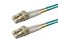 SpeedyFiberTX 1Pack 1 Foot Multimode 10G OM3 50125 Fiber Optic Patch Cable Duplex LC to LC Aqua Riser OFNR Cable Jacket
