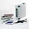 Fiber Optic Patch Panel DIN Rail or Wall Mount with ST SC and LC Multimode Adapter Plates