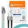 BEYONDTECH 2m 656ft LC to ST Fiber Patch Cable 2Pack UPC Multimode Duplex Fiber Optic Cable 50125m core Compatible with OM3 10G LSZH PUREOptics Series