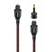 AudioQuest 15m Cinnamon Optical Toslink FiberOptic Cable MiniAdaptor