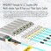 Karono 3M 10ft MTPMPO APC to 12 x LC Breakout Fiber Optic Cable OM3 40G100G