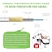 Bangun 20 Meters SCAPC to SCAPC Fiber Optic Internet Cable Armored Single Mode Patch Cable Fiber Optic Jumper Optical Patch Cord SIMPLEX 9125um OS1OS2 Compatible LSZH White