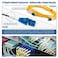 Bangun Uniboot LC to LC Armored Fiber Patch Cable Single Mode Duplex Fiber Optic Cable Jumper Optical Patch Cord 9125um OS1OS2 Compatible LSZH Black 1m