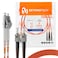BEYONDTECH 1m 328ft LC to ST Fiber Patch Cable 2Pack UPC Multimode Duplex Fiber Optic Cable 50125m core Compatible with OM2 LSZH PUREOptics Series