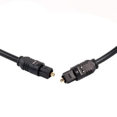 Conwork 2Pack 3ft Fiber Optic TOSLink Digital Audio Cable Male to Male Lightweight and Flexible Compatible with SPDIF ADATs Dolby Digital Slim 40mm OD