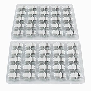 Duogalia 100 Pack LC to LC Fiber Optic Coupler LC Duplex Multimode Fiber Optic Cable Connector Adapter
