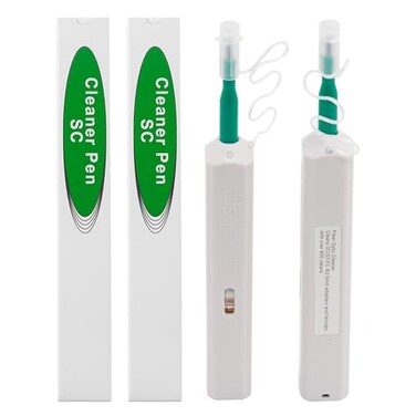 Duogalia 2 Pack Fiber Cleaner Fiber Optical Tools Cleaning Pen for 25mm SCSTFC Connector Optical Connector Cleaner Over 800 Cleans Fiber Endface Cleans Optical Connector Cleans