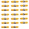 Duogalia 20 Pack Fiber Optical Coupler ST Fiber Optical Cable Barrel Connector ST to ST Bulkhead Fiber Coupler Simplex Singlemode Multimode Yellow
