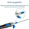 Duogalia 3 Pack FC Male to LC Female Fiber Optic Adapter Visual Fault Locator Compatible Single Mode 9125um Optical Adapter