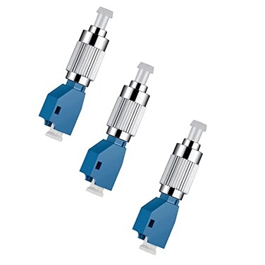 Duogalia 3 Pack FC Male to LC Female Fiber Optic Adapter Visual Fault Locator Compatible Single Mode 9125um Optical Adapter