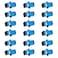 Duogalia Fiber Optical Coupler 18 Pack SCUPC Fiber Optic Coupler SC Female to SC Female UPC Simplex Single Mode Fiber Optical Coupler Network Internet Connector Adapter with Mount Panel