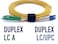 Elfcam 1m328ft Fiber Optic Cable LCA to LCUPC OS2 Singlemode Duplex 9125um LSZH Yellow 1 Meter