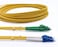 Elfcam 1m328ft Fiber Optic Cable LCA to LCUPC OS2 Singlemode Duplex 9125um LSZH Yellow 1 Meter