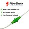 Fibershack White SCAPC to SCAPC Fiber Optic Patch Cable FTTH Home Fiber Internet White SCAPC to SCAPC 65 feet 20M