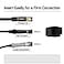 FIRBELY Digital Optical Audio Toslink Cable Male to Male 24K Glod Plated Metal Connectors and Braided Jacket 15 feet