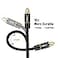 FIRBELY Digital Optical Audio Toslink Cable Male to Male 24K Glod Plated Metal Connectors and Braided Jacket 15 feet