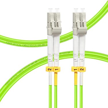 FLYPROFiber 05M OM5 LC to LC Fiber Patch Cable Length Options 02m20m 40GB100GB Multimode Jumper Duplex 50125um LSZH Fiber Optic Cords 05M16ft