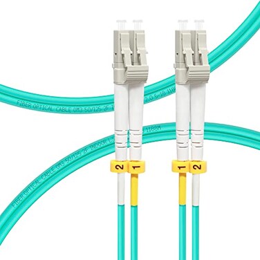FLYPROFiber LC to LC Fiber Patch Cable 1M3ft OM3 Multimode Fiber Optic Cable Cord 10GB40GB Duplex 50125um LSZH Options 02m200m