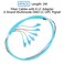 GESD 4PACK LCOM3 6 Pigtail 6 Strand Multimode OM3OM4 50125 LCUPC Fiber Pigtail 15 Meter