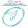 GESD 4PACK LCOM3 6 Pigtail 6 Strand Multimode OM3OM4 50125 LCUPC Fiber Pigtail 15 Meter
