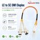 OpZonik 1FT LC to SC Fiber Optic Adapter Cable Multimode OM1 625125 Duplex LC Male to SC Female Fiber Adapter Cable 03 Meter 1 FT