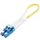 H!Fiber.com OS2 LC Fiber Optic Loopback Cable Single Mode Fiber Loopback Testers 9125um Duplex LCUPC Connectors for SelfTesting SFP Modules or Network Device