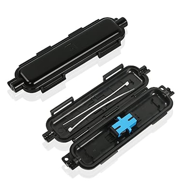 PNGKNYOCN Optical Fiber Waterproof Box FTTH Drop Cable Protection Box for Indoor and Outdoor Fiber Connection Protection2Pack