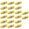 TEZONG 20 Pack ST Fiber Barrel Connector ST to ST Bulkhead Coupler Singlemode Multimode Simplex Female Cable Connectors Adapter