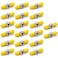 TEZONG 20 Pack ST Fiber Barrel Connector ST to ST Bulkhead Coupler Singlemode Multimode Simplex Female Cable Connectors Adapter