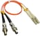 Ultra Spec Cables 1ft Fiber Optic Adapter Cable LC Male to ST Female Multimode 625125 Duplex