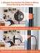 VANAUX 90 Degree Optical Audio Cable 32ft SPDIF TOSLINK Fiber Digital Cord 360 Degree Rotatable Plug L Shaped Right Angle Male to Male for Sound Bar TV Game Consoles1m32ft
