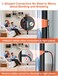 VANAUX 90 Degree Optical Audio Cable 32ft SPDIF TOSLINK Fiber Digital Cord 360 Degree Rotatable Plug L Shaped Right Angle Male to Male for Sound Bar TV Game Consoles1m32ft
