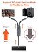 VANAUX Digital Optical Splitter Cable 1 in 2 Out SPDIF Toslink Optical Audio Cable Malex1 to Malex2 Fiber Optic Audio Splitter Cord for SoundbarSpeakerAmplifieHDTV5ft
