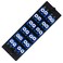 VFLTOOL 12 Duplex LC Adapters LGX Footprint Fiber Patch Panel Loaded 24 Fiber Ports Couplers Enclosure LC UPC Blue Compatible with SingleMode Multimode125G10GB OS12OM3