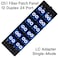 VFLTOOL 12 Duplex LC Adapters LGX Footprint Fiber Patch Panel Loaded 24 Fiber Ports Couplers Enclosure LC UPC Blue Compatible with SingleMode Multimode125G10GB OS12OM3