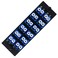 VFLTOOL 12 Duplex LC Adapters LGX Footprint Fiber Patch Panel Loaded 24 Fiber Ports Couplers Enclosure LC UPC Blue Compatible with SingleMode Multimode125G10GB OS12OM3