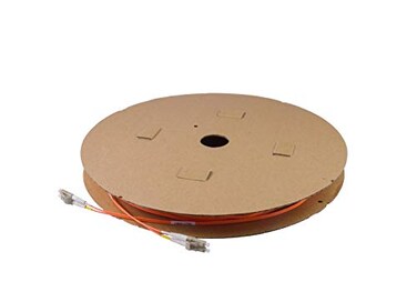 SpeedyFiberTX 1Pack 150 Feet Multimode OM1 625125 Fiber Optic Patch Cable Duplex LC to LC Orange OFNR PVC Cable Jacket